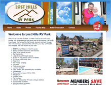 Tablet Screenshot of losthillsrvpark.com